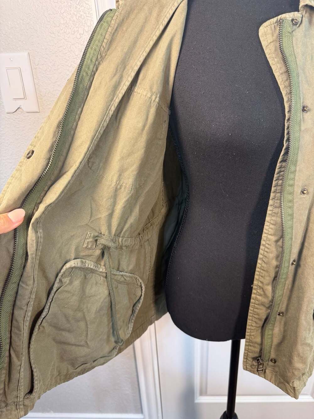 Velvet by Graham & Spencer Olive Green Utility Vest Size S - Picture 6 of 7